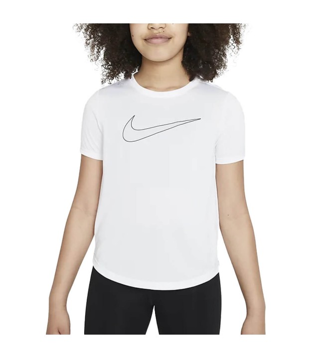 Nike Dri-FIT One Girls SS Training Top, White