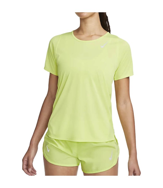 Nike Dri-FIT Race Women's SS Running Top, Light Lemon Twist