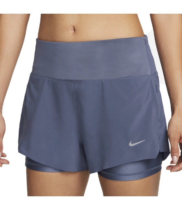 Nike Dri-FIT Swift 2-in-1 Women's Running Shorts, Diffused Blue