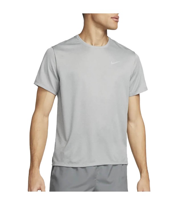 Nike Dri-FIT UV Miler Men's SS Running Top, Grey