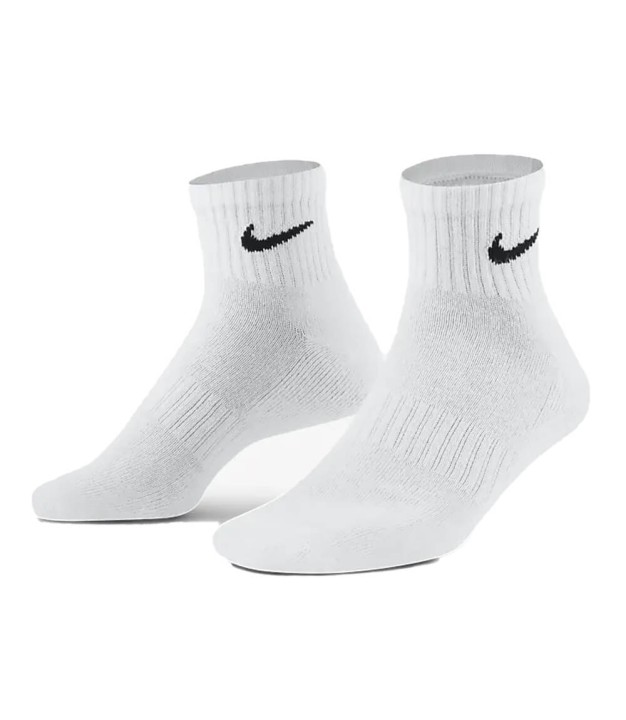 Nike Everyday Cushion Ankle Socks, 3 Pairs, White