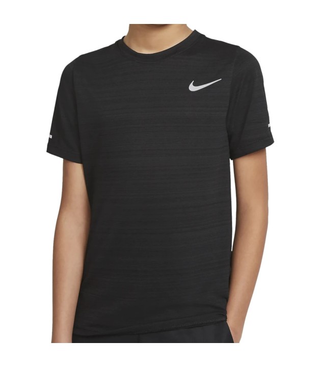 Nike Miler Dri-Fit Boys Training Top, Black