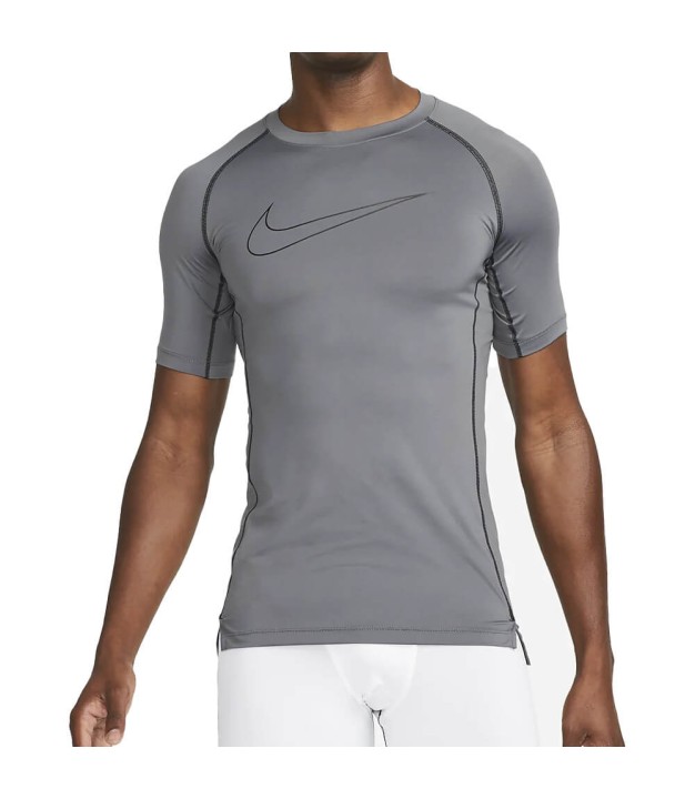 Nike Pro Dri-FIT Men's Tight-Fit Short-Sleeve Top, Grey