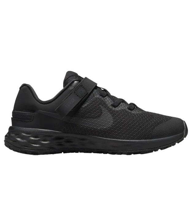 Nike Revolution 6 Flyese NN (PS) Kids Shoes, Black