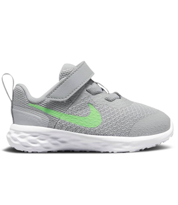 Nike Revolution 6 NN (TDV) Kids Shoes, Grey/Green