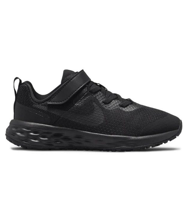 Nike Revolution 6 (PSV) Kids Shoes, Black/Dark Smoke Grey