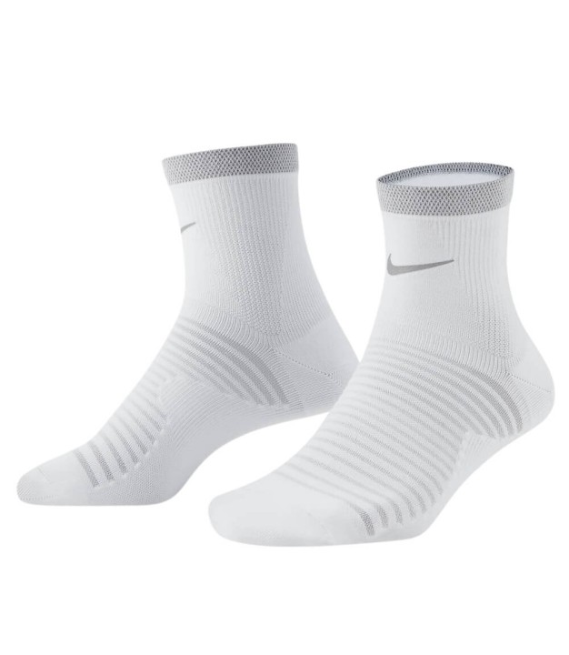 Nike Spark Lightweight Running Ankle Socks, White