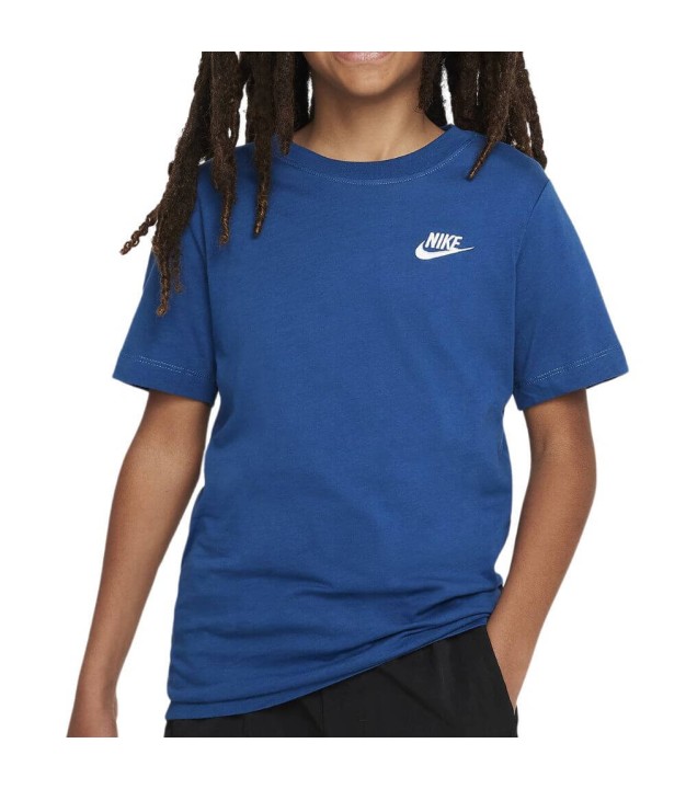 Nike Sportswear Boys T-Shirt, Court Blue/White