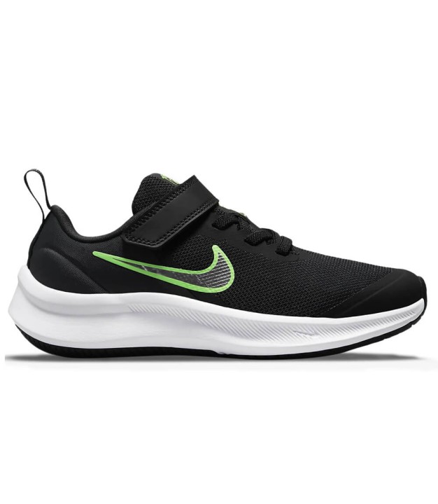 Nike Star Runner 3 PSV Kids Shoes, Black/Dark Smoke Grey/Chrome