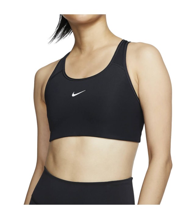 Nike Swoosh Medium-Support 1-Piece Pad Sports Bra, Black