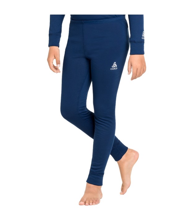 Odlo Active Warm Eco Kids Base Layer Pants, Estate Blue