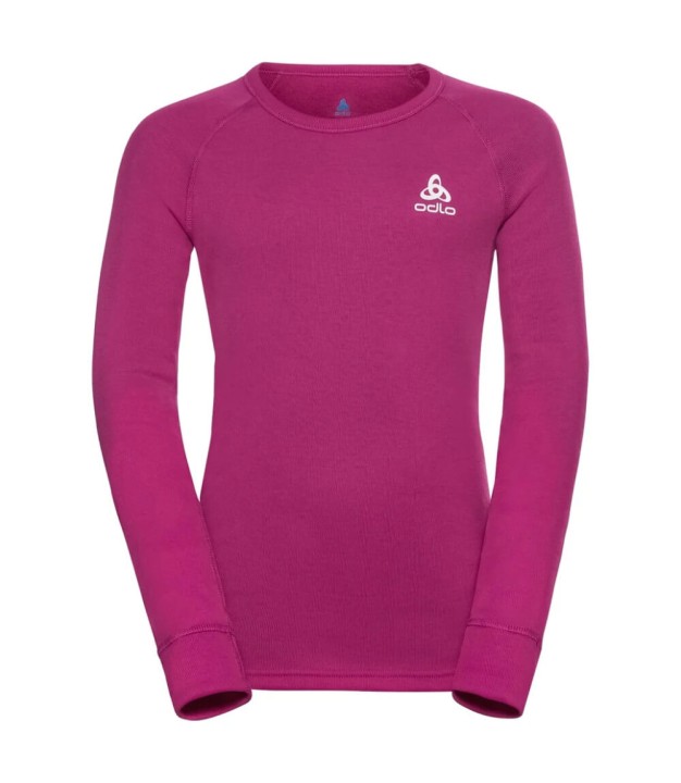 Odlo Active Warm Eco Kids LS Base Layer Top, Festival Fuchsia