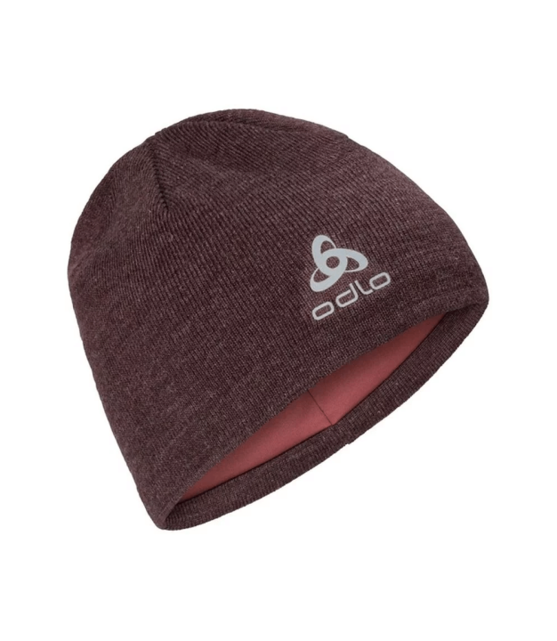 Odlo The Ceramiwarm Pro Mid Gage Hat, decadent chocolate/roan rouge