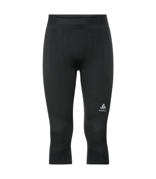 Odlo Men's Performance Warm 3/4 Base Layer Pants, Black