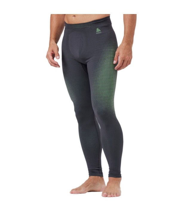 Odlo Performance Warm Eco Men's Baselayer Pants, Graphite Grey/Lounge Lizard