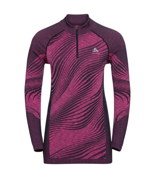 Odlo The Blackcomb ECO LS Half Zip Women's, Festival Fuchsia