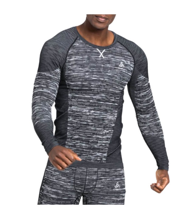 Odlo The Blackcomb ECO LS Men's, Black/Space Dye