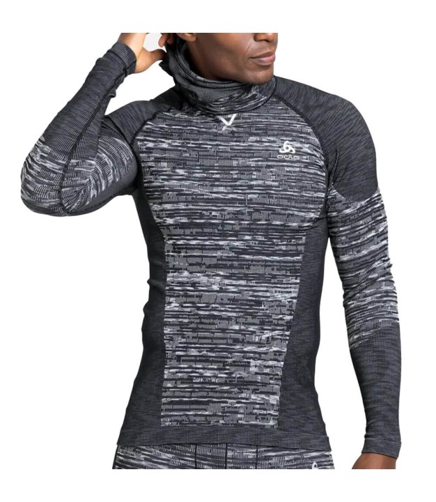 Odlo The Blackcomb ECO Men's Long Sleeve With Facemask, Black