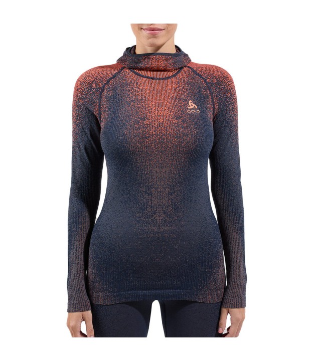 Odlo The POW Blackcomb Women's Base Layer w Mask, India Ink