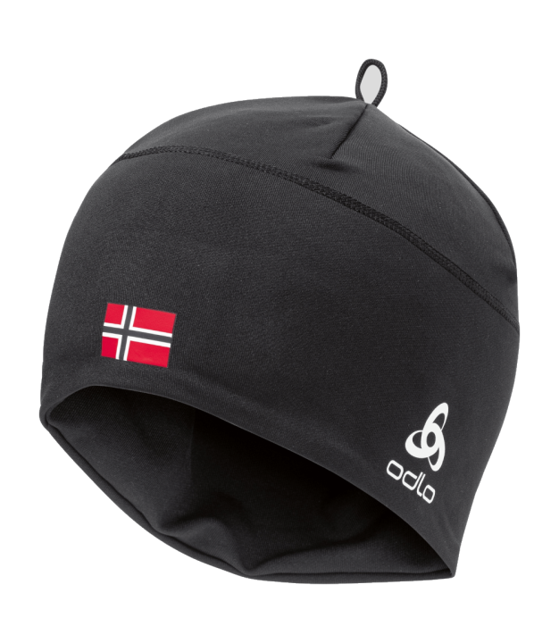 Odlo The Polyknit Fan Warm Hat, Black/Norwegian Flag
