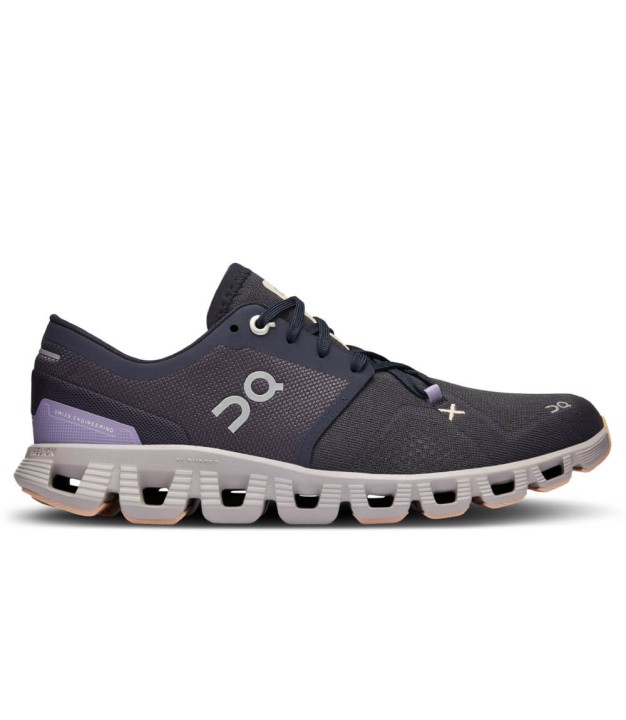 On Cloud X 3 Women's Shoes, Iron/Fade