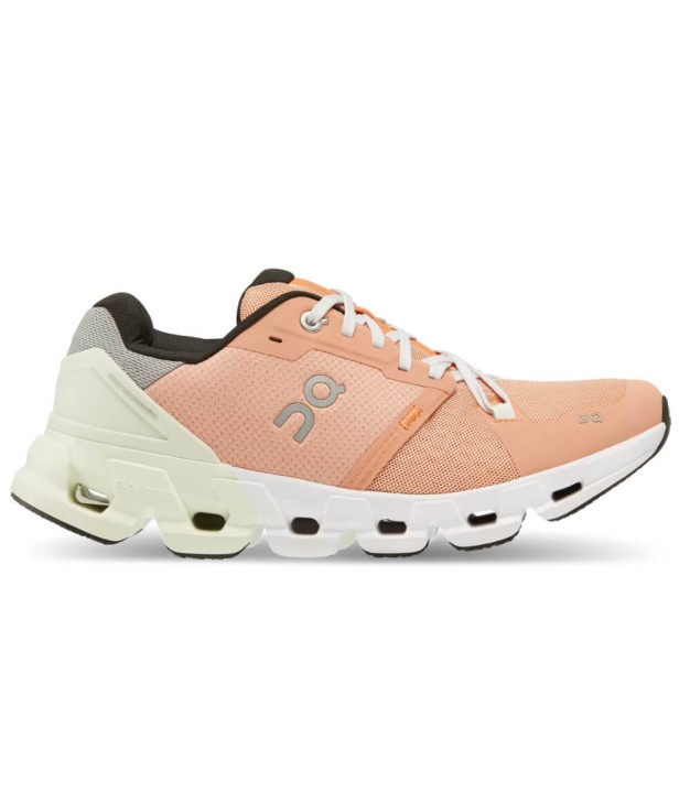 On Cloudflyer 4 Women's Shoes, Peach/Aloe