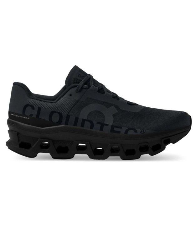 On Cloudmonster Men's Shoes, All Black