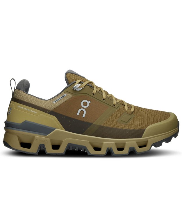 On Cloudwander Waterproof Men's Hiking Shoes, Hunter/Safari