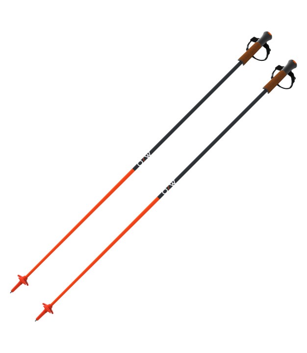 One Way GT 13 Comp Mag Ski Poles, Flame