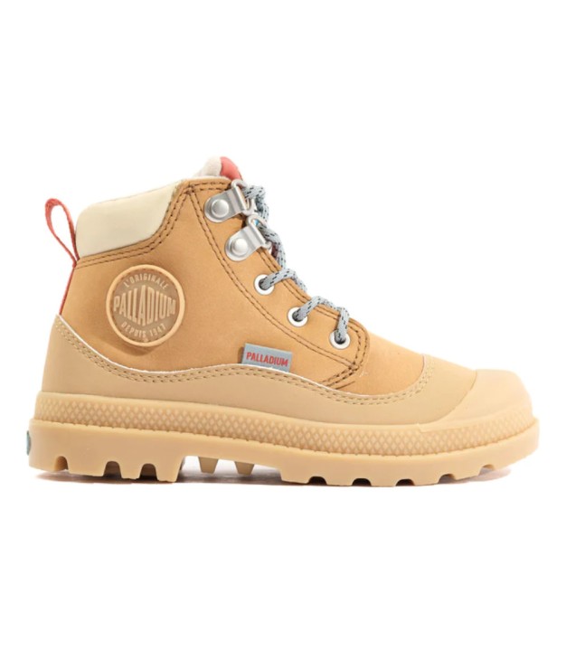 Palladium Pampa Hi Cuff Hiker WP Kids Boots, Dear Brown