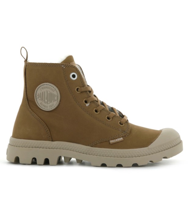 Palladium Pampa Hi Zip WL Women's Boots, Dear Brown