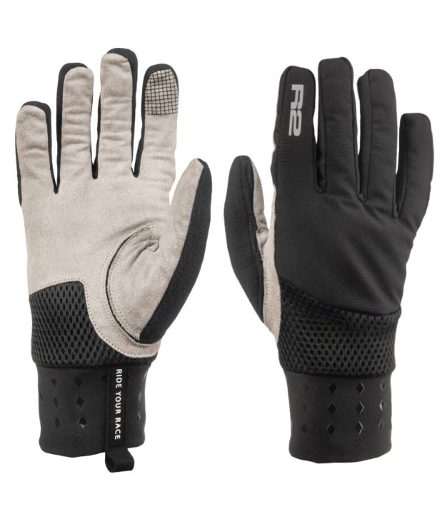 R2 Bondo Thermo Gloves, Black/Grey