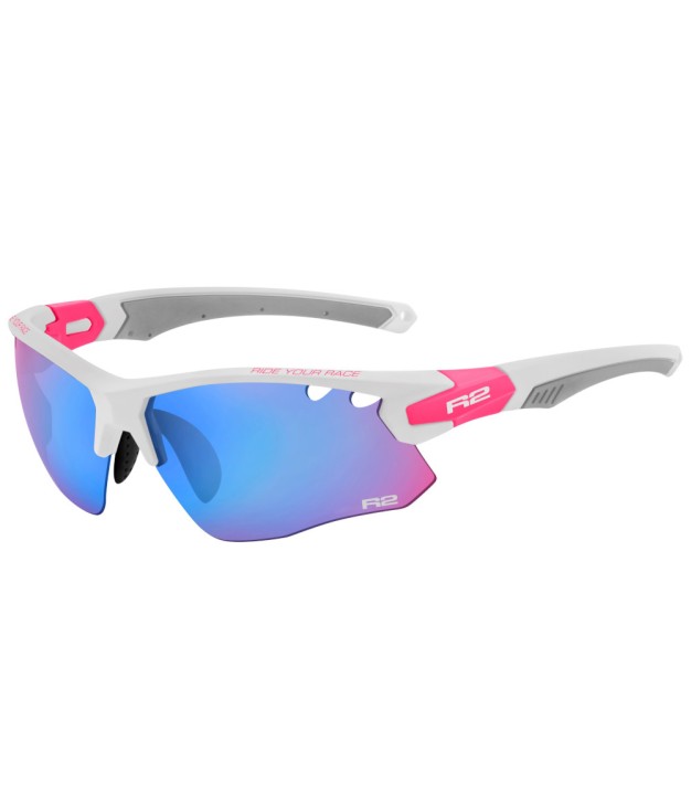 R2 Crown Sport Sunglasses, Orange, White/Pink