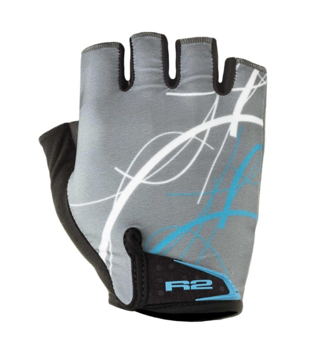 R2 Easer Bike Gloves, Grey/Blue/White
