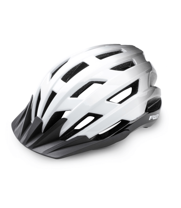 R2 Explorer Bike Helmet L, white/black