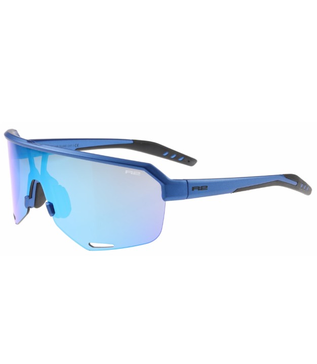 R2 Fluke Sport Sunglasses, Ice Blue Revo, Blue