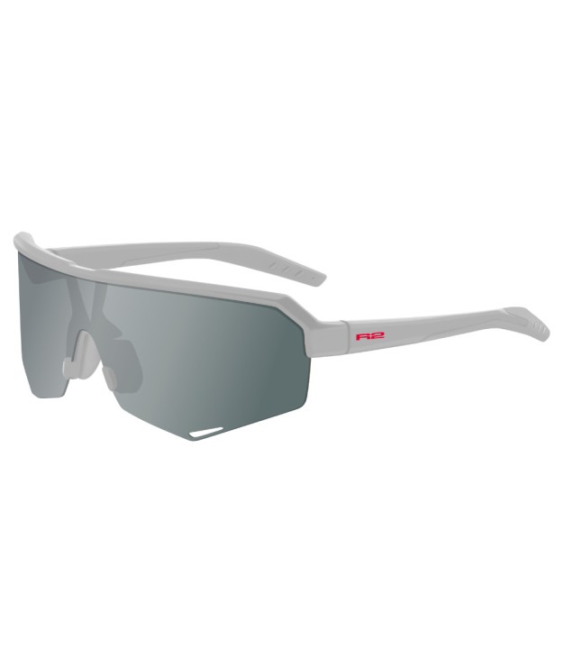 R2 Fluke Sport Sunglasses, Matt Beige, Gray With Silver