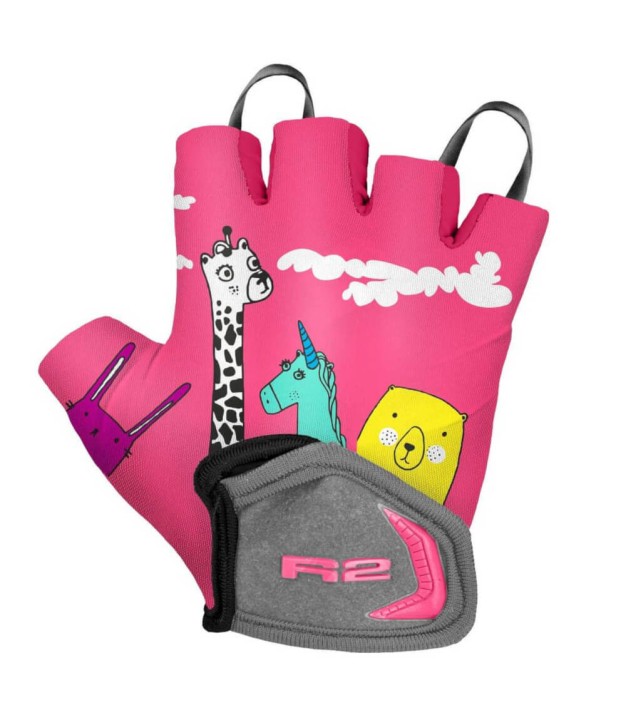 R2 Kids Bike Gloves Voska, Pink