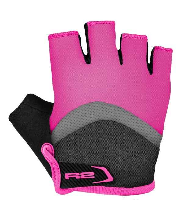 R2 Loop Kids Bike Gloves, Pink/Grey | Bērnu Velo Cimdi