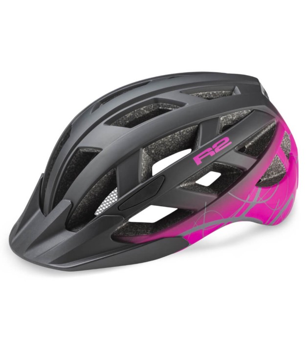 R2 Lumen Bike Women's Helmet, Pink/Black/Grey