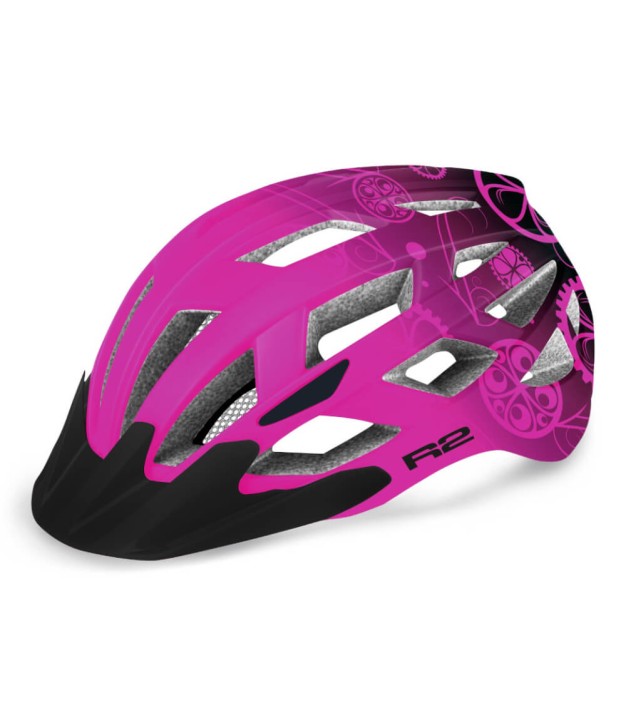 R2 Lumen Kids Bike Helmet, Pink/Black | Bērnu Velo Ķivere