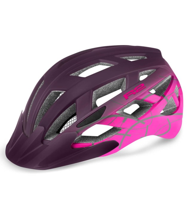 R2 Lumen Women's Bike Helmet, Purple/Pink