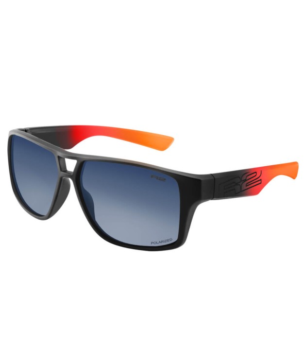 R2 Master Sport Sunglasses, Polarized Grey, Matt Black