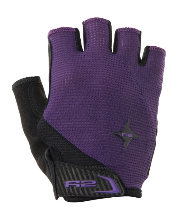 R2 Ribbon 2.0 Women's Bike Gloves, Black/Purple