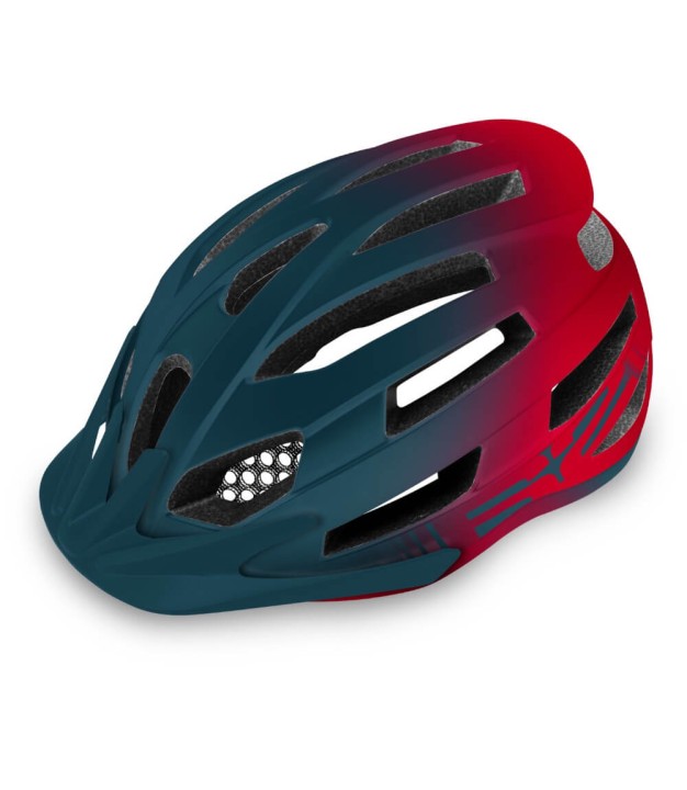 R2 Spirit Bike Helmet, Matt Petrol Green/Red