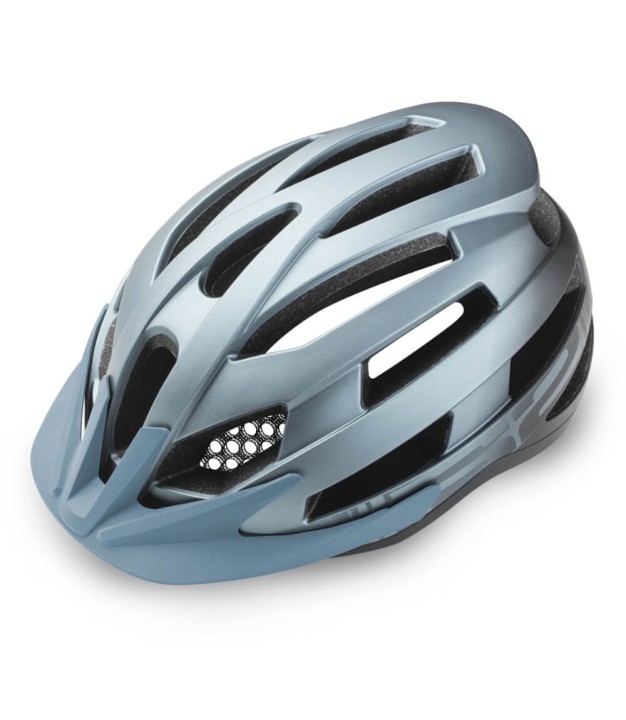 R2 Spirit Bike Helmet, Metal Matt Petrol Blue, Black