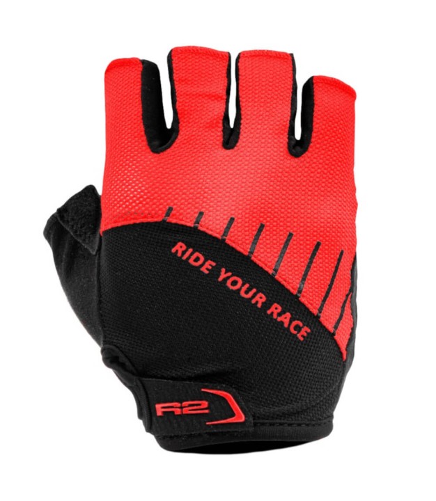 R2 Vouk Bike Gloves, Black/Red