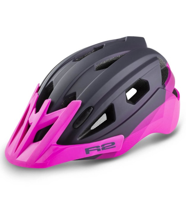 R2 Wheelie Kids Bike Helmet, Matt Purple/Pink