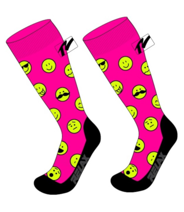 Relax Happy Kids Ski Socks, Pink