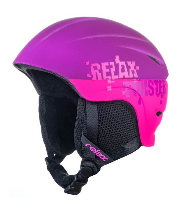 Relax Kids Ski Helmet Twister, Matt Volet/Pink
